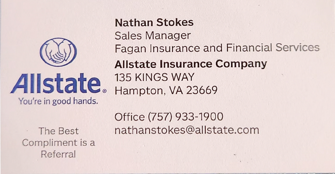 Allstate: Nathan Stokes Business Card